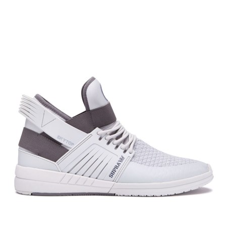 Supra Skytop V Hvite Høye Sneakers Herre [NO-5-H152]